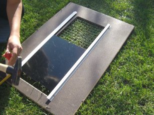 Montage Hühnerklappe